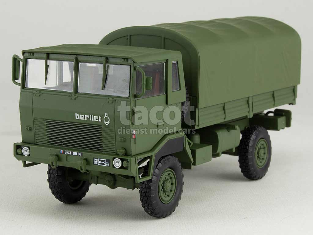 Berliet GBD 4x4 Bâché Militaire Modèle Presse 1 43 Autos