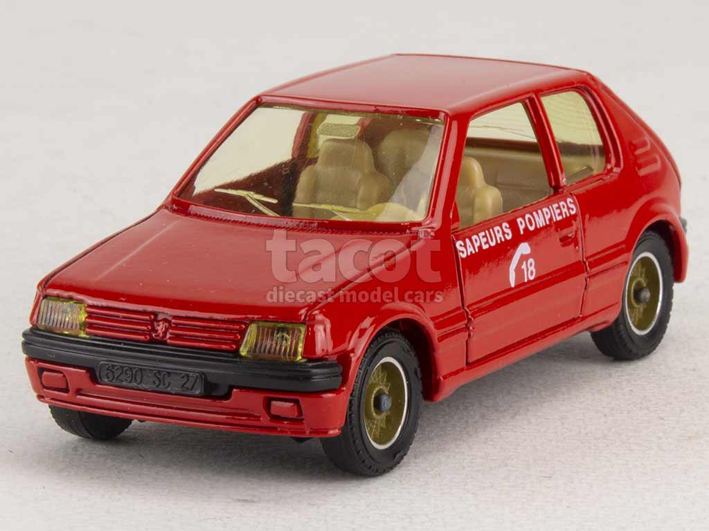 Peugeot - 205 GTi Pompiers - Solido - 1/43 - Autos Miniatures Tacot