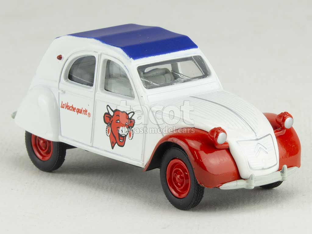 Citroën - 2CV La Vache Qui Rit - Norev - 1/54 - Autos Miniatures Tacot