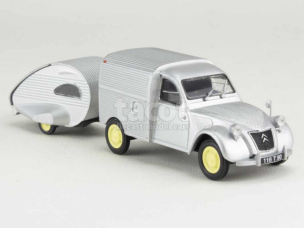 3390 Citroën 2CV AZU Fourgonnette Caravane Ailette