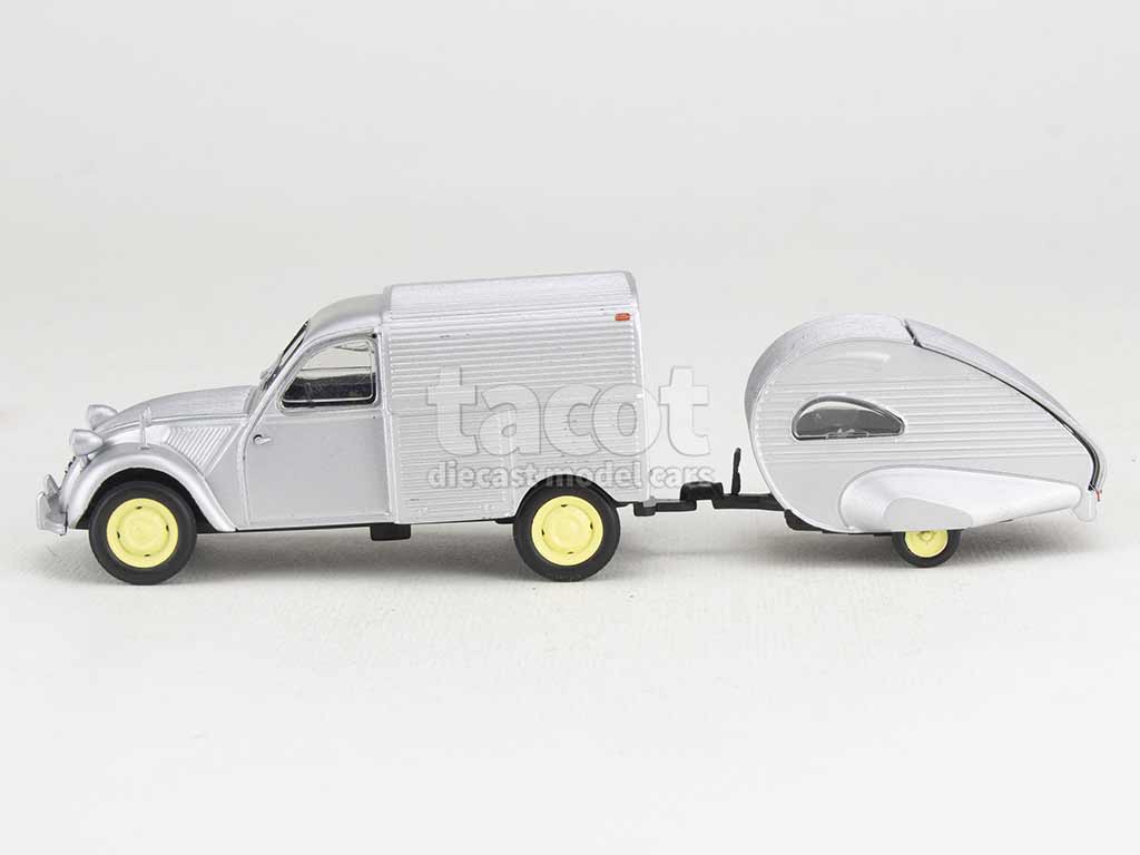 3390 Citroën 2CV AZU Fourgonnette Caravane Ailette