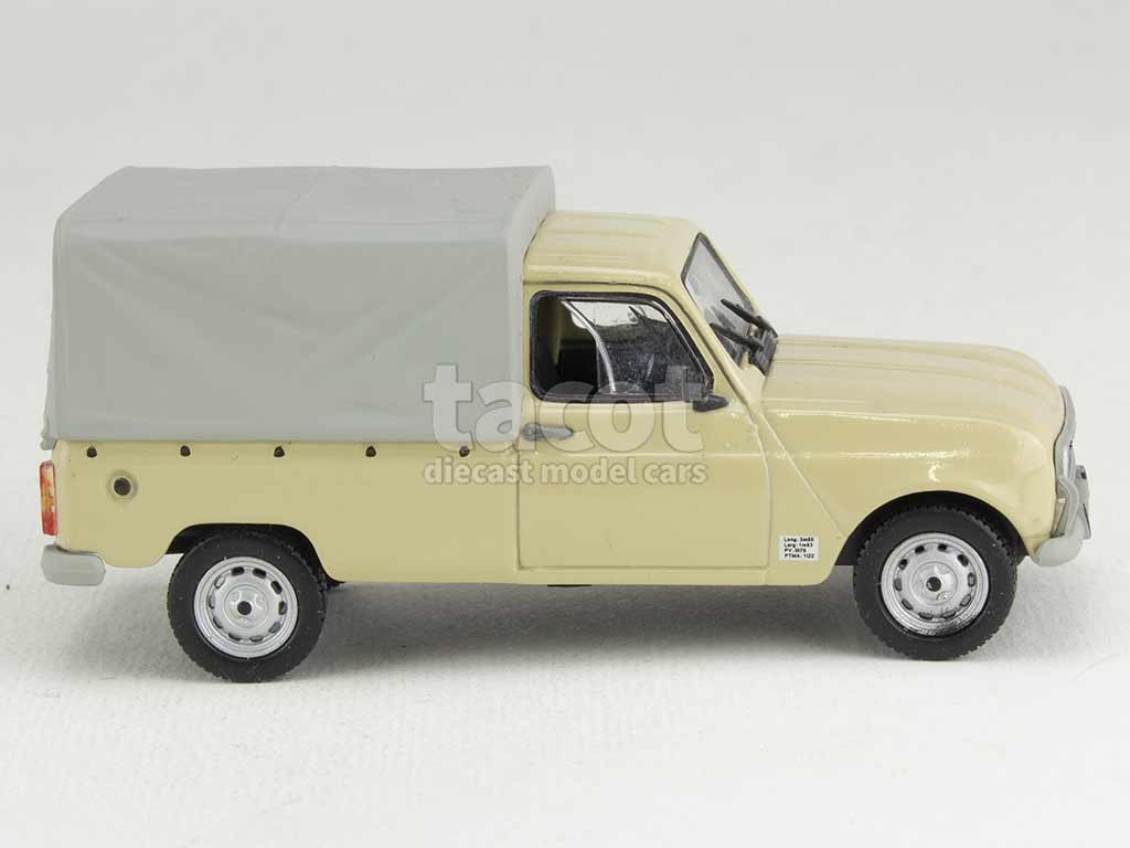 RENAULT 4 L PICK UP Baché 1983 UNIVERSAL HOBBIES 1:43 M6 Interactio