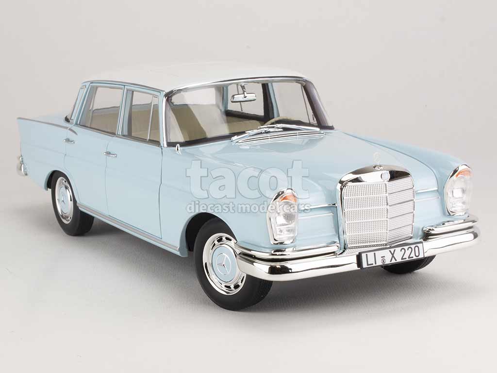 Mercedes 220 S W111 Blue Norev 1/18