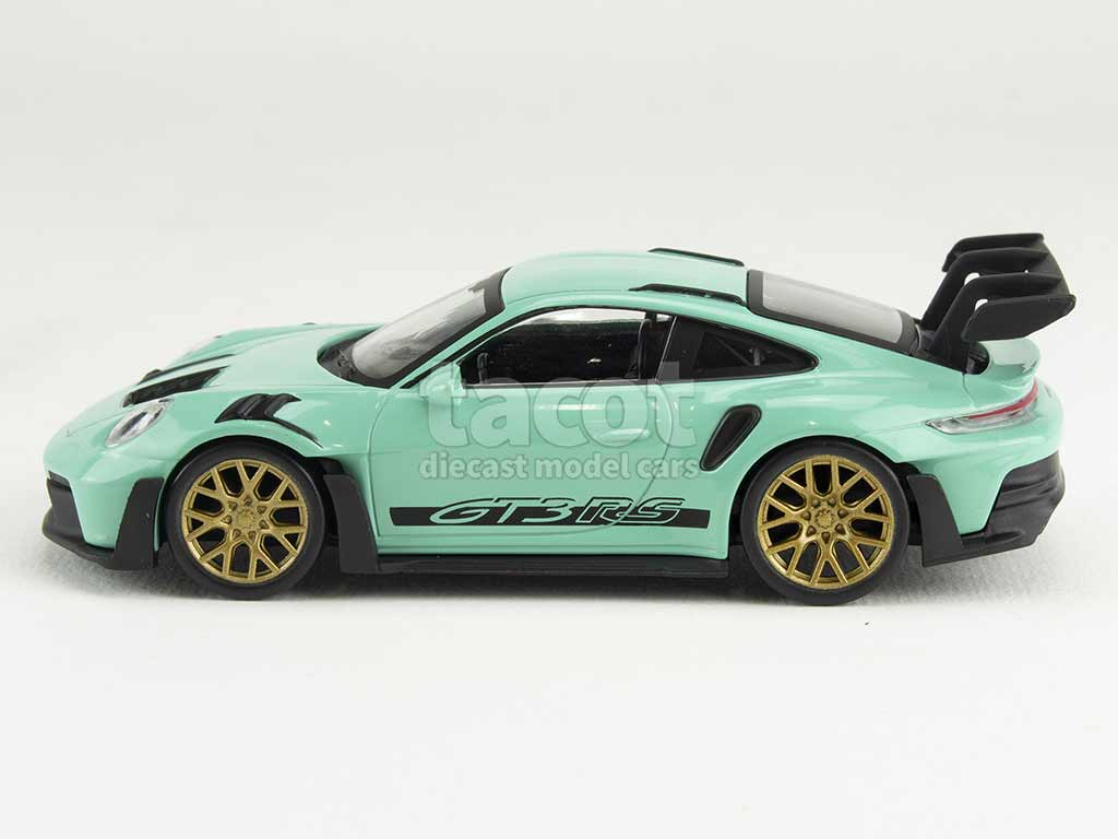 Porsche 911 GT3 RS 2022 Mint Green With Black Stickers
