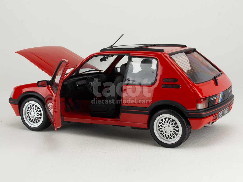 Norev 1:18 Peugeot 205 GTI 1.9 year 1991 vallelunga red 184846