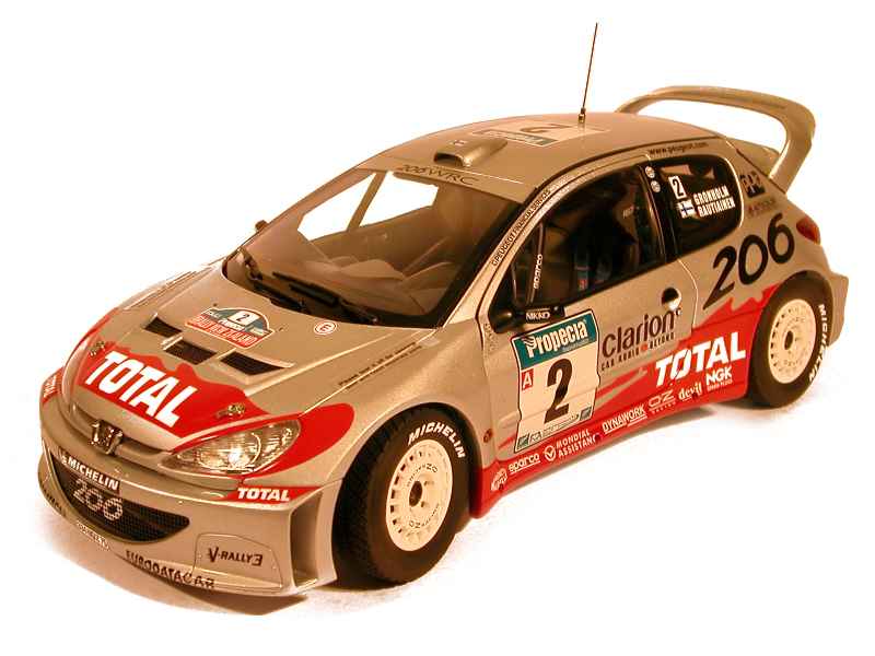 Peugeot - 206 WRC Rally New Zealand 2002 - AUTOart - 1/18 - Autos