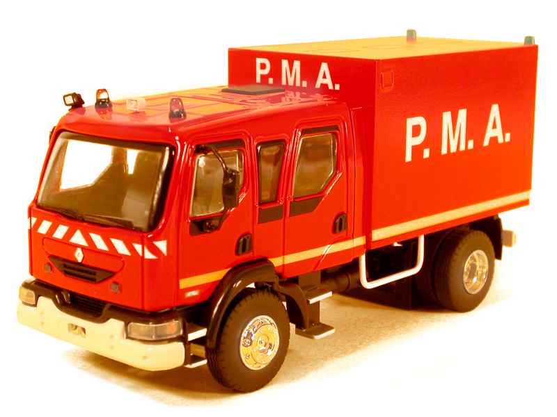 Renault - Midlum Double Cabine FPT Pompiers - Eligor - 1/43 - Autos  Miniatures Tacot