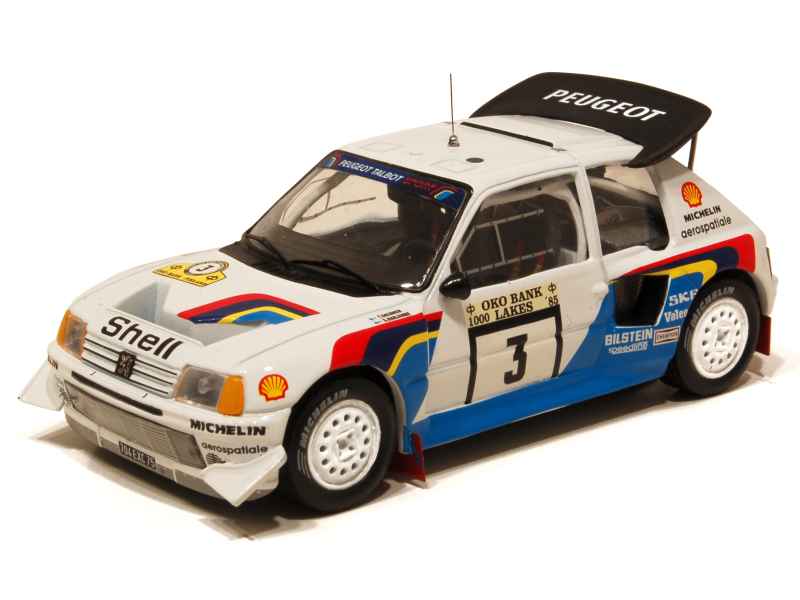 OPO 10 - Voiture Miniature 1/43 Compatible avec Peugeot 205 Turbo 16 Evo 2  1000 Lakes SALONEN 1985 - T16 - RMX9 : : Jeux et Jouets