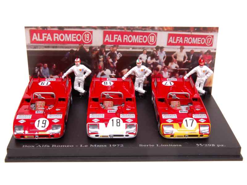 Alfa Romeo - 33.3 TT Set Le Mans 1972 - M4 - 1/43 - Autos Miniatures Tacot