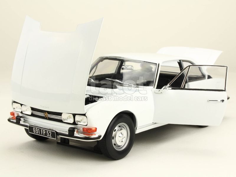 Chantal Norev 1:18 Peugeot 504 Coupe 1969 Arosa White 184825 Metal Mounted  High Quality Detailed Collectors Model