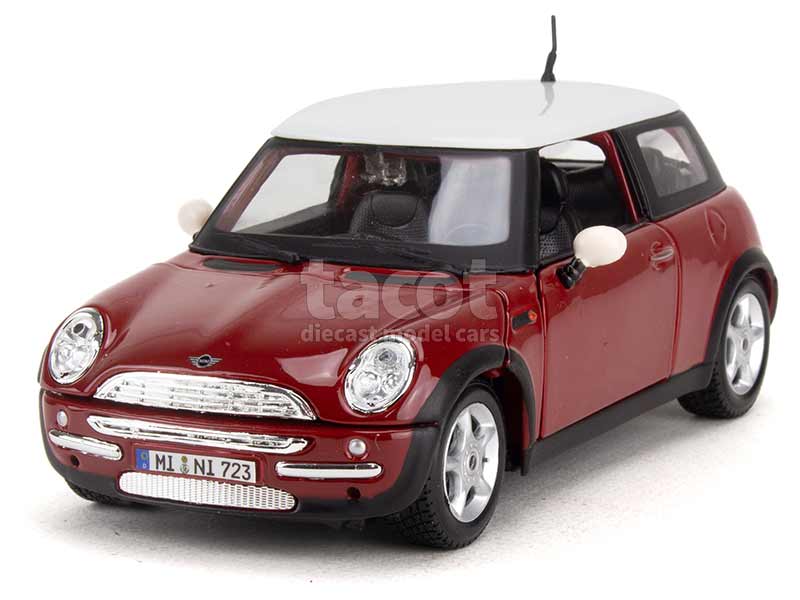 Petite voiture Mini Cooper rouge 1/64 Maisto • Jouétopia