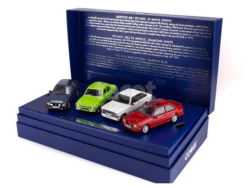 Ford - Set Escort RS Collection - Corgi - 1/43 - Autos Miniatures Tacot