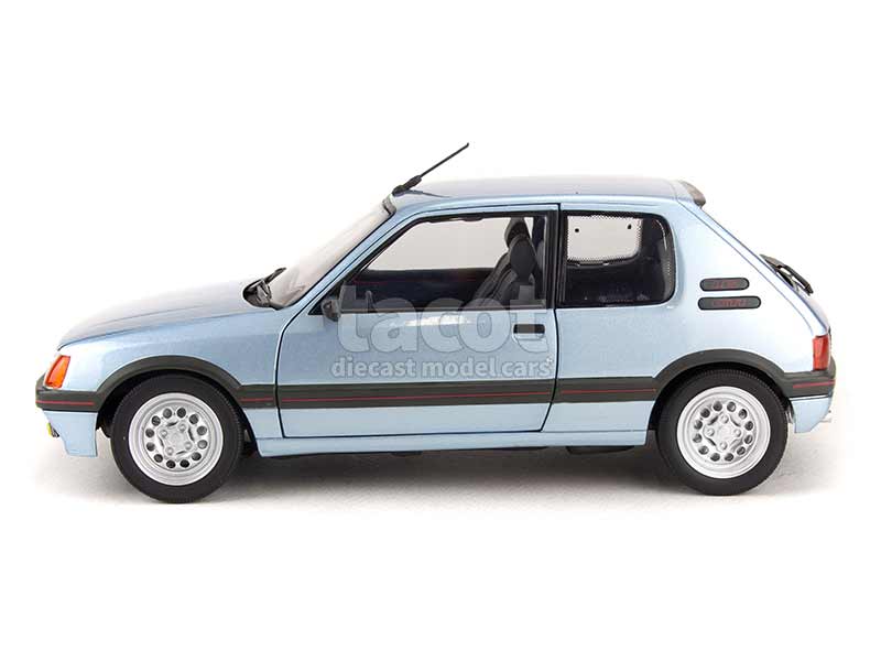 Véhicule Miniature assemble - Peugeot 205 GTI 1.6 Bleu Topaze 1988 1-18  Norev
