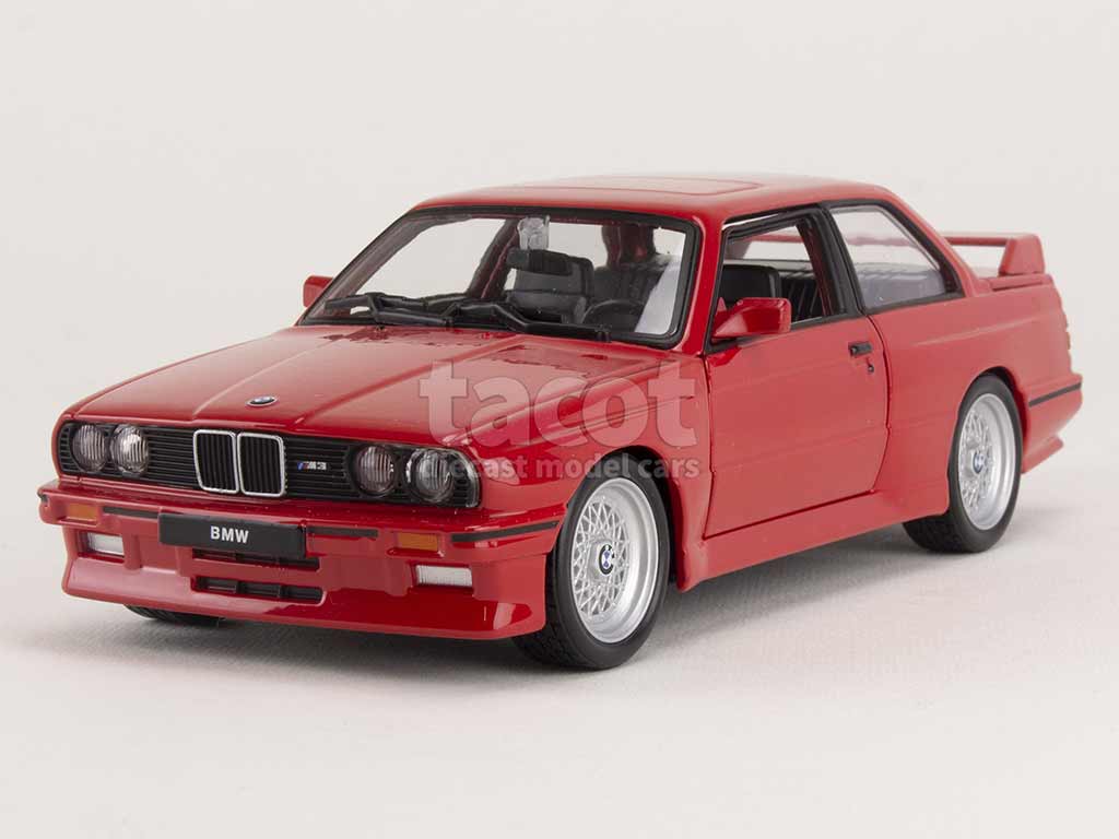 BMW - M3/ E30 1988 - Burago - 1/24 - Autos Miniatures Tacot